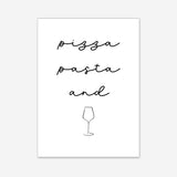 Pizza Pasta and Vino – Poster