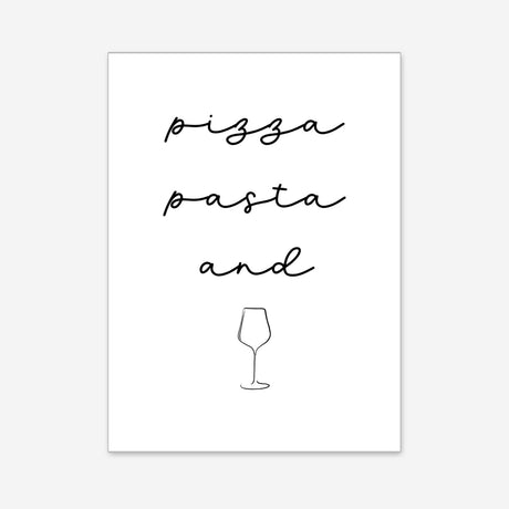 Pizza Pasta and Vino – Poster