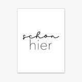 Schön hier – Poster
