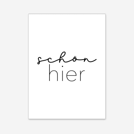Schön hier – Poster