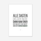 Alle sagten das geht nicht – Poster