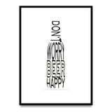 Don't worry beer happy - Poster