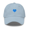 Cap Herz blau one size