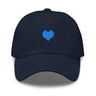 Cap Herz blau one size