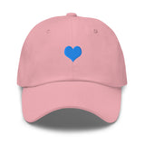 Cap Herz blau one size