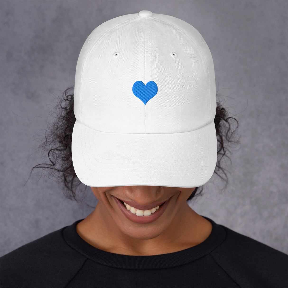Cap Herz blau one size