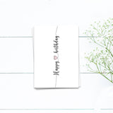 Happy Birthday mit Herz -  Postkarte