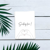 Sending love - Postkarte