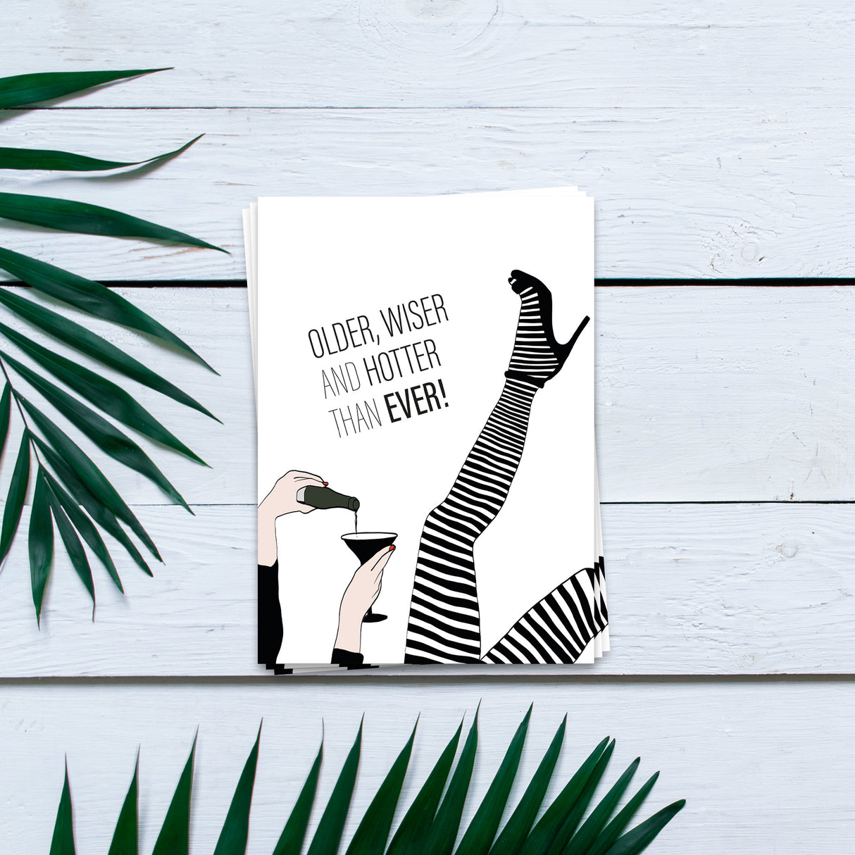 Older, wiser and hotter - Postkarte