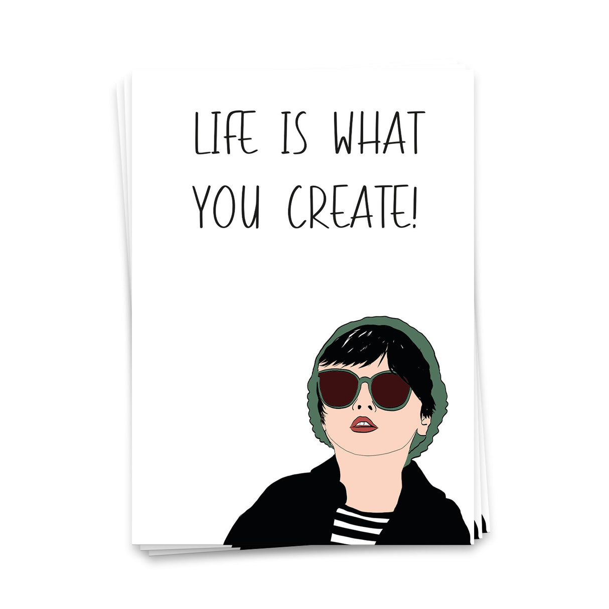 Life is what you create - Postkarte