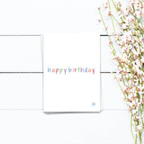 Happy Birthday Smiley - Postkarte
