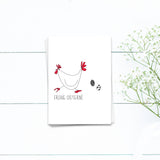 Frohe Ostern Huhn Ei - Postkarte