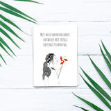 Mut wird immer belohnt - Postkarte