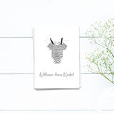 Willkommen kleines Wunder - Postkarte