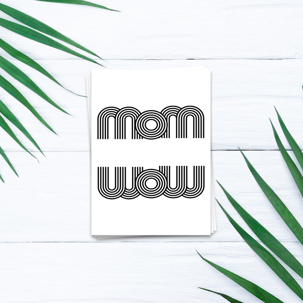 Mom wow - Postkarte