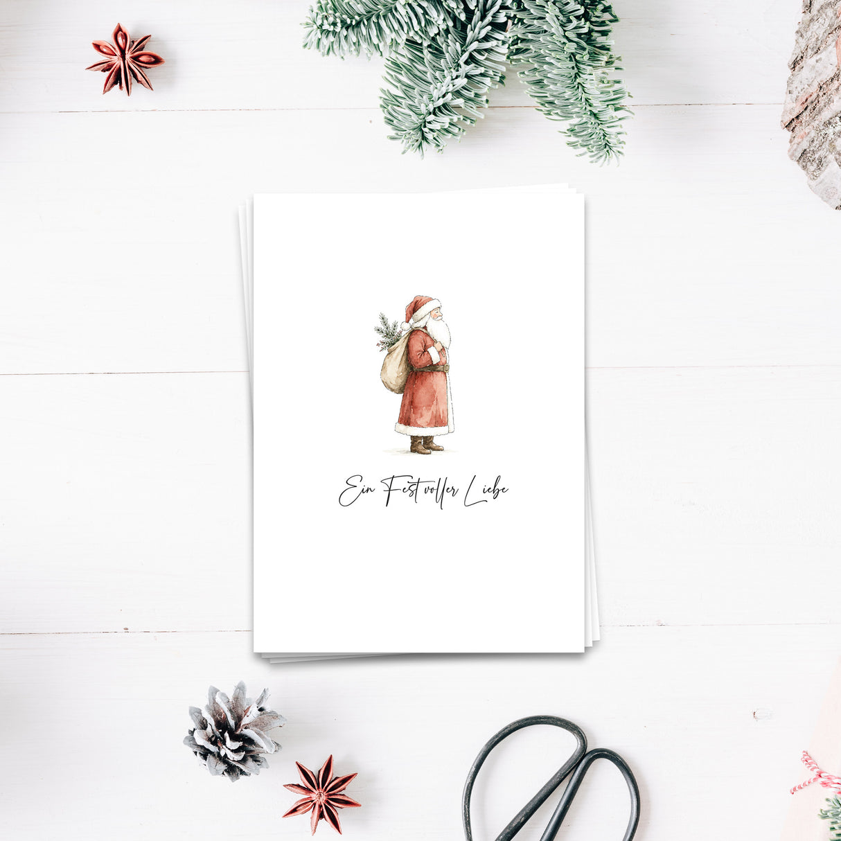 Ein Fest voller Liebe - Weihnachtskarte