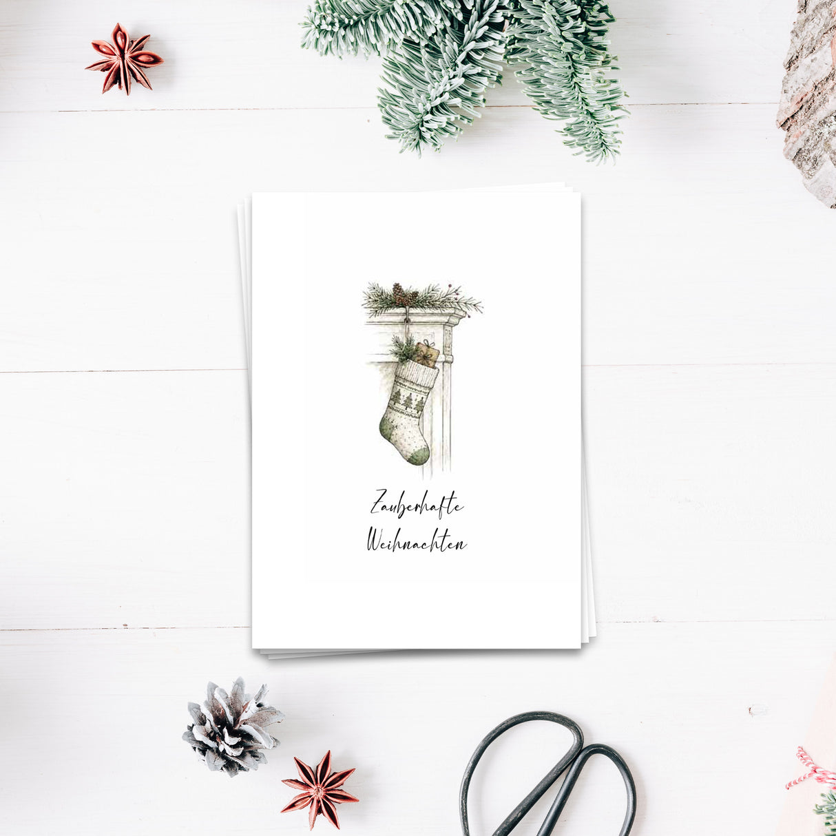 Zauberhafte Weihnachten - Weihnachtskarte