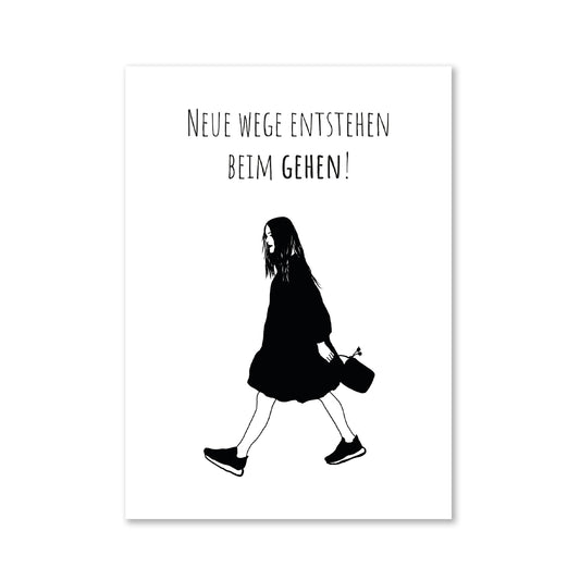 Neue Wege erstehen beim Gehen - Magnet