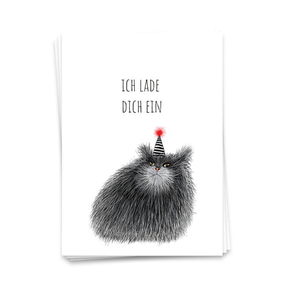 Ich lade dich ein- Postkarte