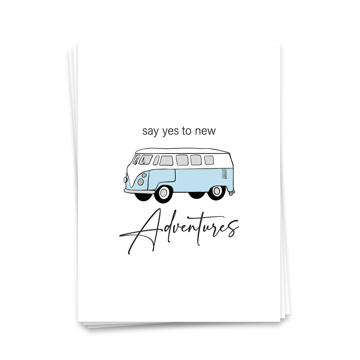 Say yes to new adventures - Postkarte