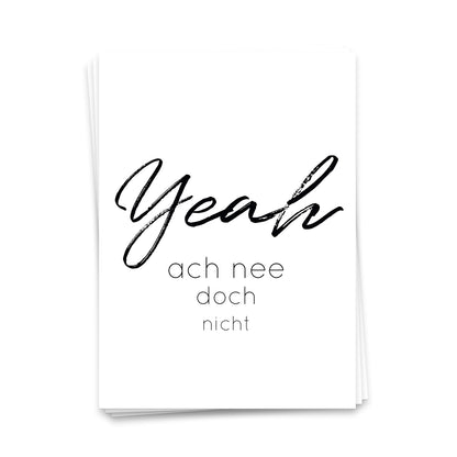 Yeah, ach nee doch nicht - Postkarte