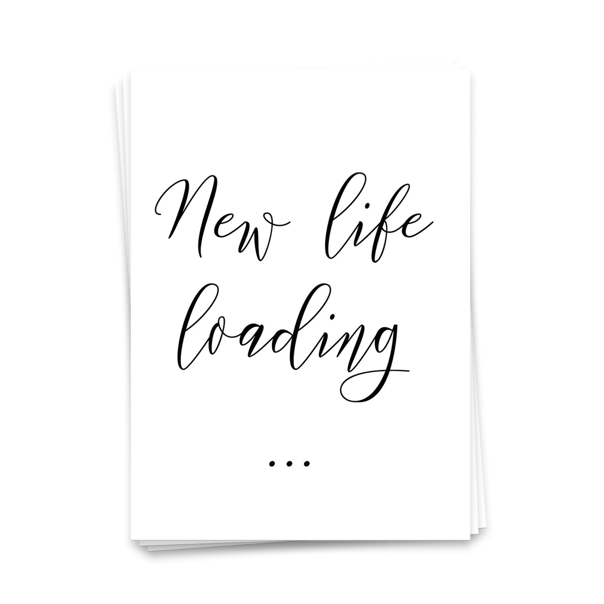 New life loading - Postkarte