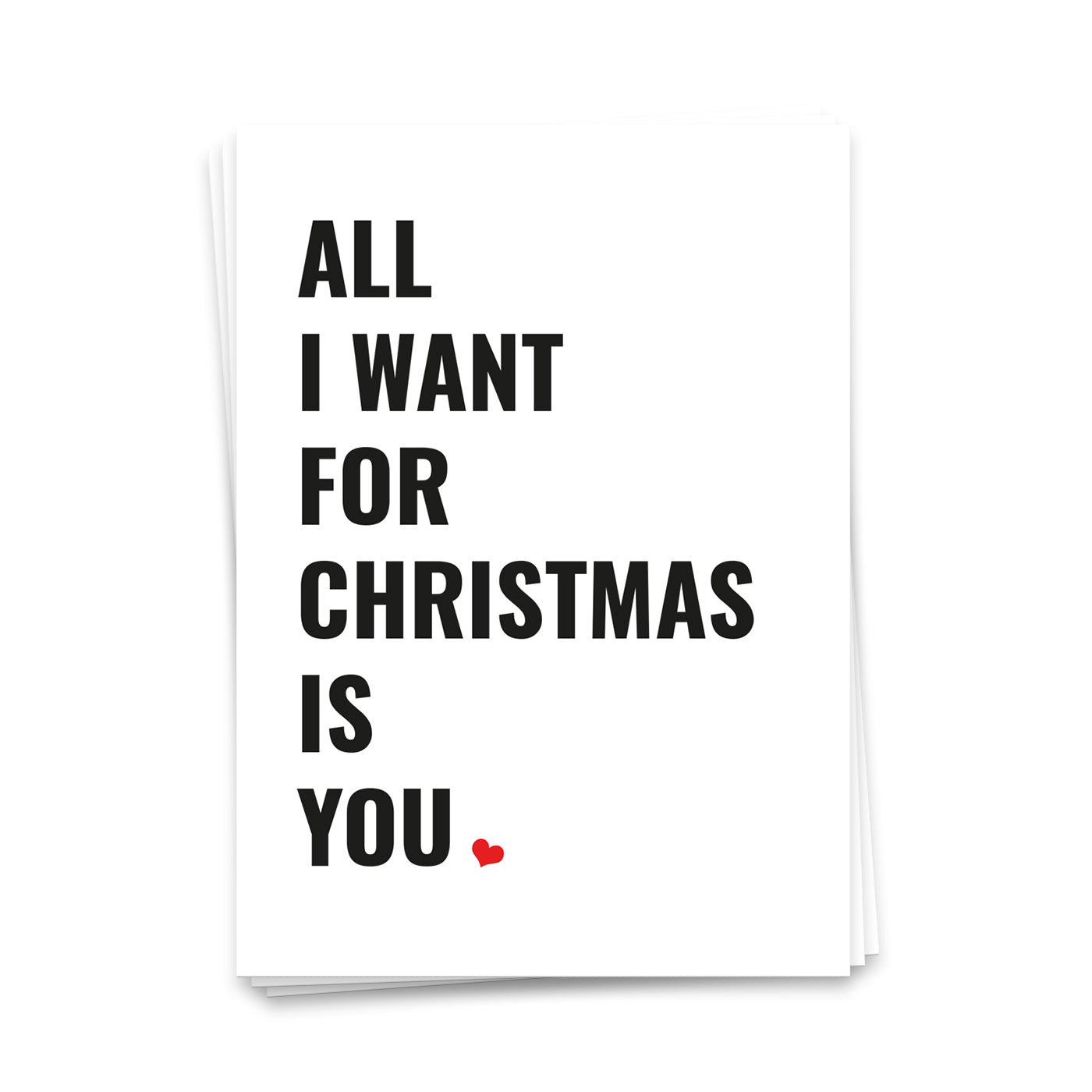 All i want for christmas is you - Postkarte