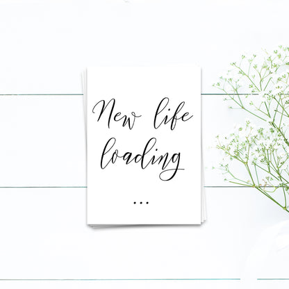 New life loading - Postkarte