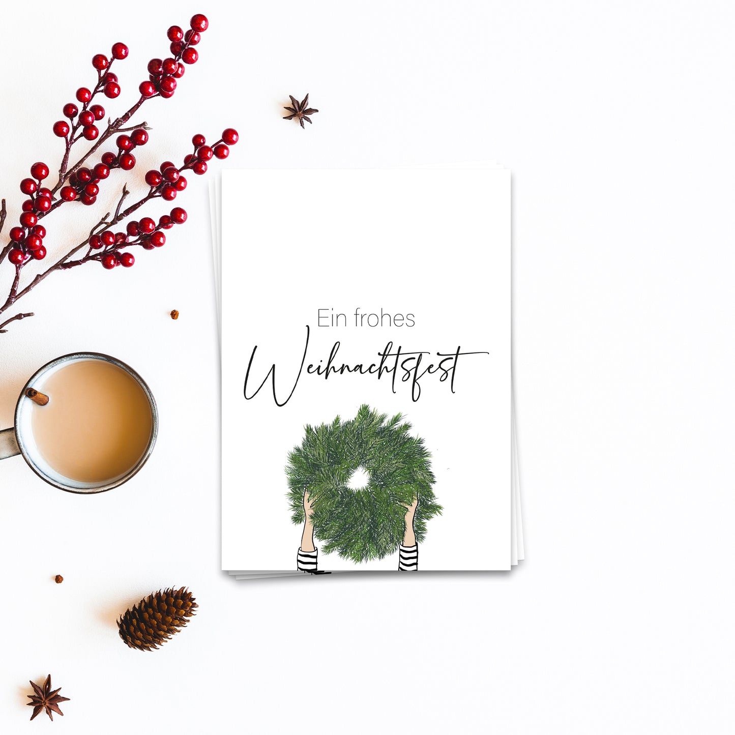 Ein frohes Weihnachtsfest - Postkarte